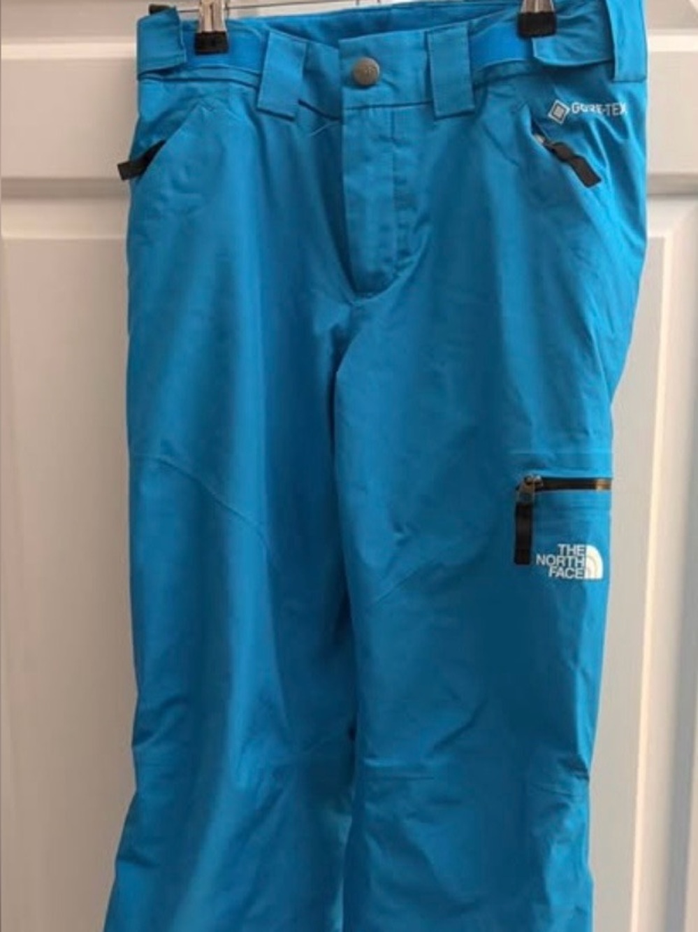 The North Face Kids Bright Blue GORE-TEX Snow Pants with Pocket